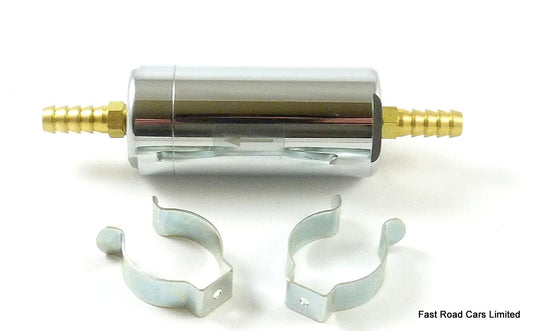 FUEL FILTER INJECTION/CARBURETTOR 8mm FITTED TAILS ONE ONLY AT £38.97
