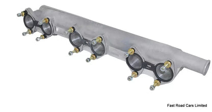 JAGUAR 3.4 6cyl XK INLET MANIFOLD/ LINKAGE FOR  3x WEBER 45 DCOE CARBURETTORS