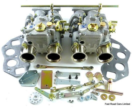 TRIUMPH TR3/4/4A GENUINE WEBER 40 DCOE x2 KIT PARTIALY ASSEMBLED LOW PRICE £1897
