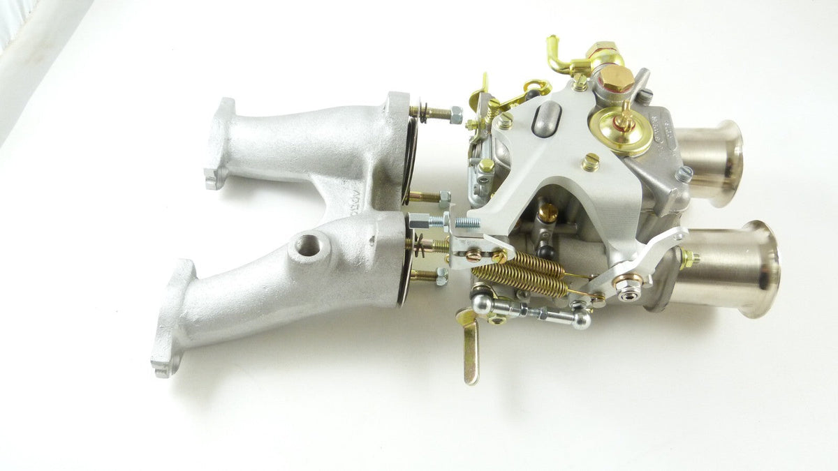 MINI/METRO 1275cc WEBER 45 DCOE CARBURETTOR MANGOLETSI LONG MANIFOLD & LINKAGE