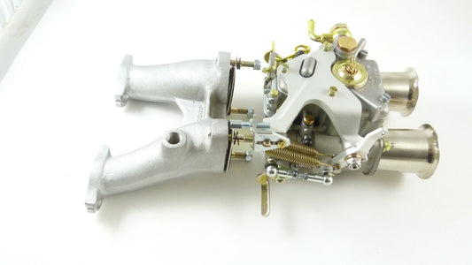MINI/METRO 1275cc WEBER 45 DCOE CARBURETTOR MANGOLETSI LONG MANIFOLD & LINKAGE