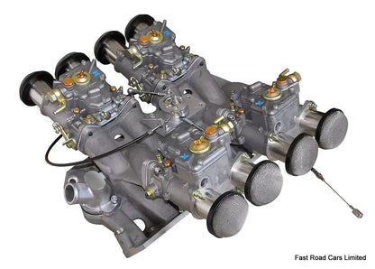 ROVER V8 3.5/3.9 GENUINE NEW  WEBER 45 DCOE 152G x4 CARBURETTOR/MANIFOLD/LINKAGE