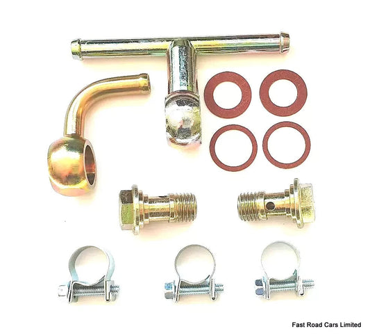 WEBER 40.45.48 DCOE & 48 DCO/SP CARBURETTOR TWIN FUEL UNION KIT OE QUALITY