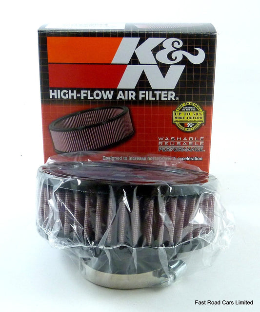 K&N AIR FILTER GENUINE WEBER 34 ICH & 34 ICT 52mm OFFSET NECK CLAMP FIT RA0450