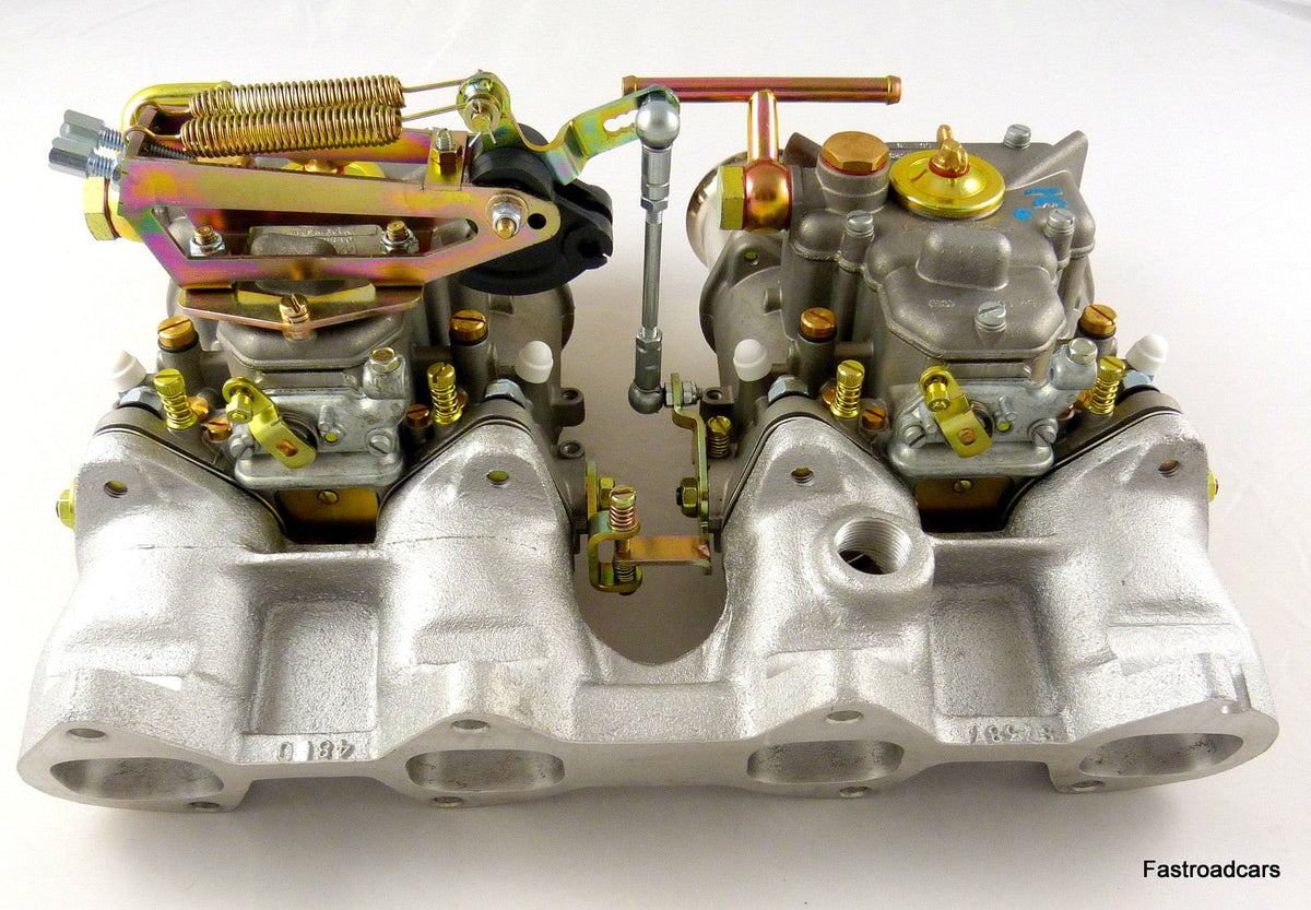 NEW GENUINE WEBER TWIN 45 DCOE CARBURETTOR KIT BMW 2002 ASSEMBLED £1397.00