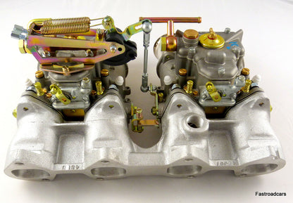 NEW GENUINE WEBER TWIN 45 DCOE CARBURETTOR KIT BMW 2002 ASSEMBLED £1397.00