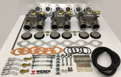 BMW 2.0/2.3/2.5/ M20 6 cyl  GENUINE WEBER 40 DCOEx3  CARBURETTOR KIT  ASSEMBLED