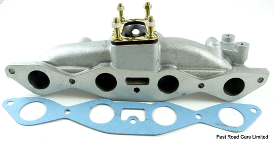 FORD 1300/1600 X/FLOW INLET MANIFOLD TO FIT A WEBER 32/36 DGV CARBURETTOR