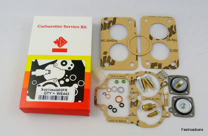 WEBER 38 DGAS CARB/CARBURETTOR SERVICE KIT ORIGINAL WE442FR WITH BASE GASKETS