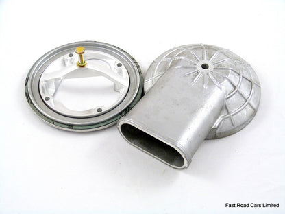 WEBER 32/34 DMTL & DMTR NEW PLENUM WITH COLD AIR KIT 76mm INTERNAL PIPE BORE