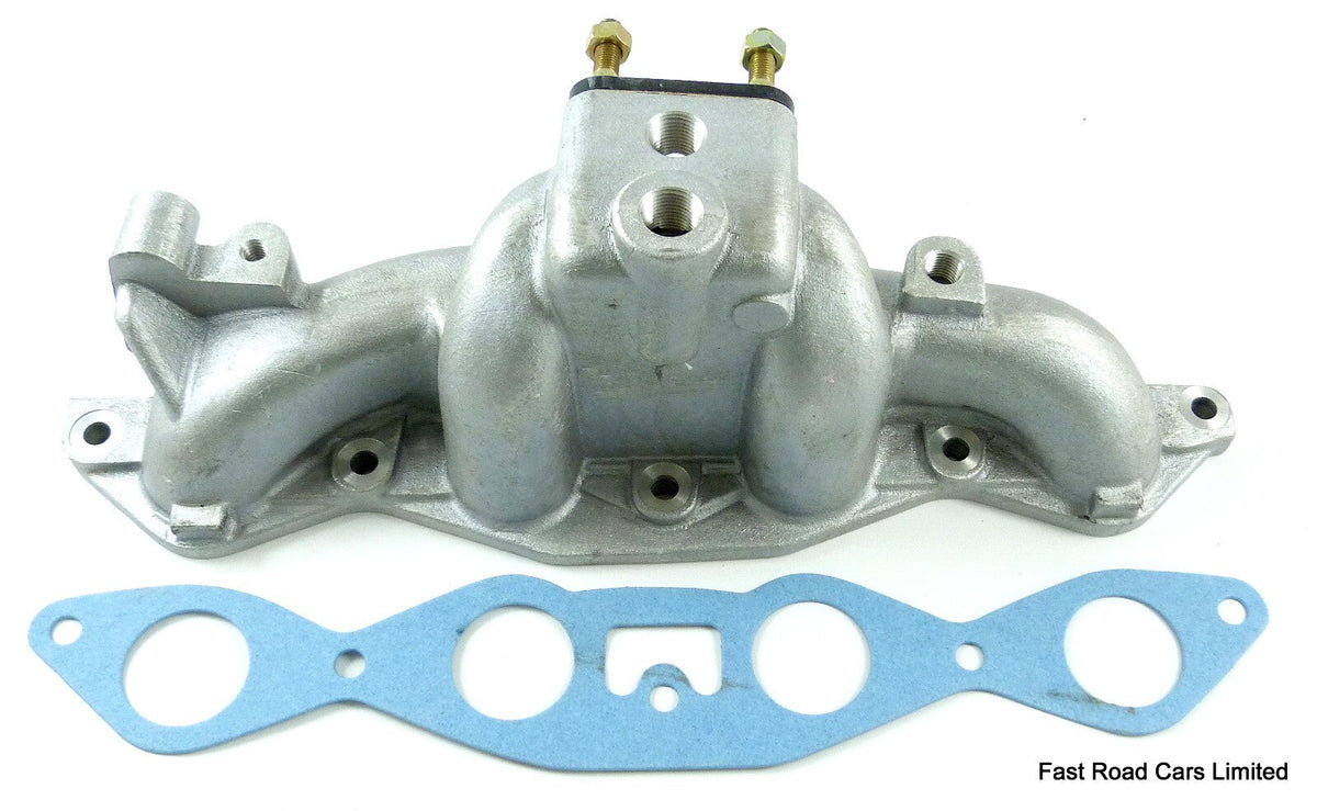 FORD 1300/1600 X/FLOW INLET MANIFOLD TO FIT A WEBER 32/36 DGV CARBURETTOR