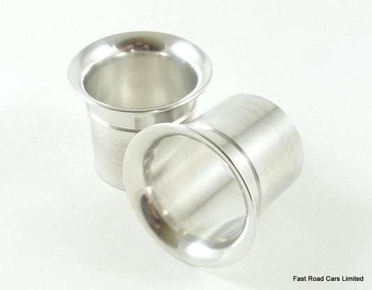 WEBER 45 DCOE 16mm RAMPIPES/AIRHORNS/TRUMPETS PAIR ALLOY FREE POSTAGE UK