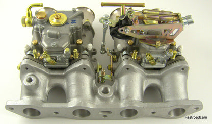 FORD 1600/1700 X/FLOW ESCORT.CAPRI.KITCAR.WEBER 45 DCOE x2 CARB/CARBURETTOR KIT